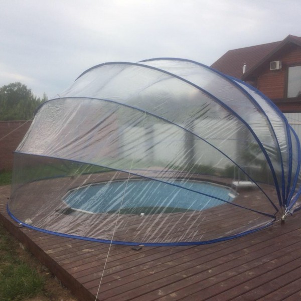 Тент для бассейна круглый Тентнавес 450 (7 дуг) из ТПУ 300 мкм Тент для бассейна круглый Тентнавес 450 (7 дуг) из ТПУ 300 мкм купить с доставкой по РБ